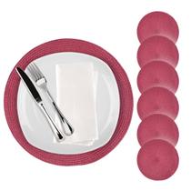 Kit 12 Jogo Americano Redondo Mesa Posta Sousplat Supla Cozinha 38 cm
