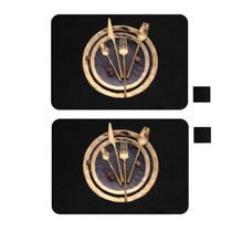 Kit 12 Jogo Lugar Americano resturante bar impermeável couro Kit 12 Jogo Lugar Americano resturante bar impermeável couro