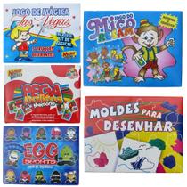 Kit 12 Jogos Educativos Memória Quebra-cabeca Original Barato