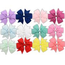 Kit 12 Laços de Bebê Infantil Parzinho + 3 Lacinhos Brindes