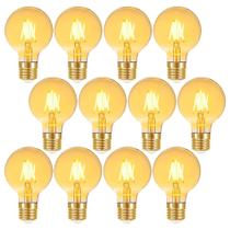 Kit 12 Lâmpada Led Filamento G80 4w Branco-quente Taschibra Kit 12 Lâmpada Led Filamento G80 4w Branco-quente Taschibra