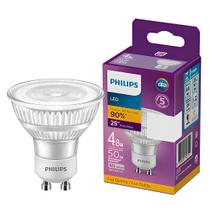 Kit 12 lampadas dicroica led philips gu10 6w 525lm bivolt
