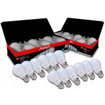 Kit 12 Lâmpadas Led 9w Bulbo Soquete E27 Bivolt Branca Fria