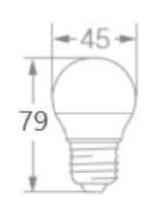 Kit 12 Lampadas Led Bolinha 3W 6500K 260Lm Biv E27 - Osram