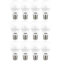 Kit 12 Lâmpadas Led Bulbo Tkl 9w Taschibra E27 Bivolt 6500k Frio