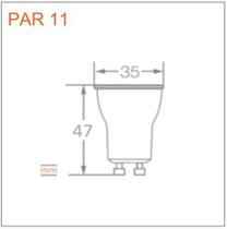 Kit 12 Lampadas Led Par11 Dim 3,5W 2700K 300Lm 127V - Osram