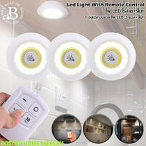 Kit 12 Lampadas Luminária Led Spot Sem Fio Controle Remoto