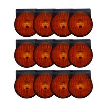 Kit 12 Lanternas Lateral 65mm Ambar Bivolt Lantersul