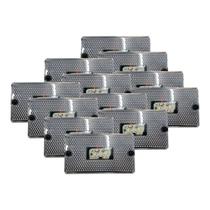 Kit 12 Lanternas Lateral Retangular Sem Suporte Cristal Bivolt Kit 12 Lanternas Lateral Retangular Sem Suporte Cristal Bivolt