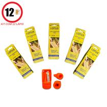 Kit 12 Lápis Apontador Carpinteiro Pedreiro Obra Kit 12 Lápis Apontador Carpinteiro Pedreiro Obra