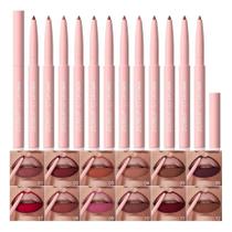 Kit 12 Lápis Delineador Labial Veludo Fosco Vermelho Batom Kit 12 Lápis Delineador Labial Veludo Fosco Vermelho Batom