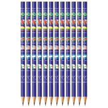 Kit 12 Lapís Preto de Escrever Estampado de Bandeiras de Países - Faber Castell