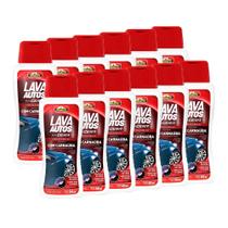 Kit 12 Lava Autos Shampoo com Cera Carnaúba Proauto 500ml