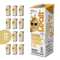 Kit 12 Leite De Castanha Leatt 1l Sem Açúcar Bebida Vegetal Kit 12 Leite De Castanha Leatt 1l Sem Açúcar Bebida Vegetal