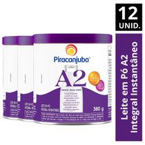 Kit 12 Leite em Pó A2 Integral Instantaneo Piracanjuba 380g