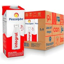 Kit 12 Leite Integral Piracanjuba 1L