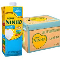 Kit 12 Leite Ninho Semidesnatado Levinho 1L