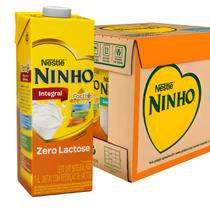 Kit 12 Leite Ninho Zero Lactose Integral 1l