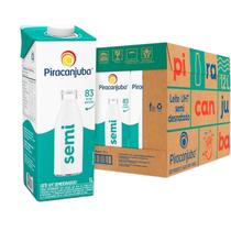 Kit 12 Leite Semidesnatado Piracanjuba 1L