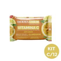 Kit 12 Lenço Umedecido Demaquilante Vitamina C Dermachem