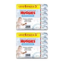 Kit 12 lenços umedecidos huggies recem nascido