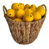 Kit 12 Limões siciliano Artificial 10cm Garantia e Preço de Atacado p arranjos de frutas artificiais