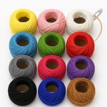 Kit 12 Linhas Para Croche Coloridas 100% Algodão Cores Vivas Não Desbotam