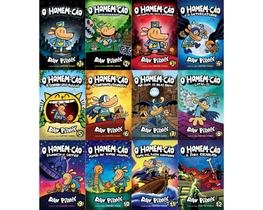 Kit 12 Livros - O Homem-Cão Volumes 1 ao 12 - Dav Pilkey
