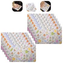 Kit 12 Lugar Americano Retangular Sofisticado Chique C 43,5cm x L 28,5cm Lyor