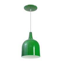 Kit 12 Luminária Pendente Gota Com Interior Branco Brilho Com Fiação 110/220v