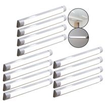 Kit 12 Luminária Tubular Sobrepor De Led Line 36w Branco Frio