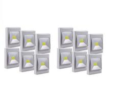 KIt 12 Luminarias Led Interruptor Sem Fio Iluminação Para Móveis