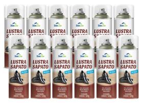 Kit 12 Lustra Sapato Incolor Domline Spray 200Ml