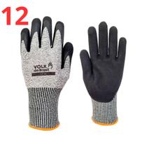 Kit 12 Luva Anticorte E Resistente Óleo Palma Nitrilica