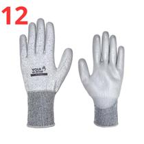 Kit 12 Luva Anticorte Vidraceiro Volk Resistente Nivel 5