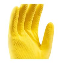 Kit 12 Luva De Látex Amarela Handex Hand C.a 43584