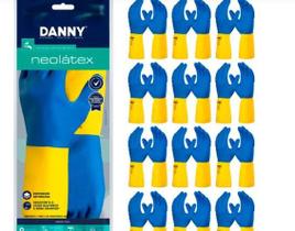 Kit 12 luvas Danny Neolatex com alta Resistência Contra Produtos Químicos Kit 12 luvas Danny Neolatex com alta Resistência Contra Produtos Químicos