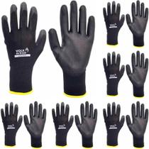 Kit 12 Luvas de Segurança PU Tatil Mecânico Logistica Volk Kit 12 Luvas de Segurança PU Tatil Mecânico Logistica Volk