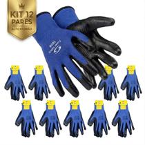 Kit 12 Luvas Nitrílica Multitato Super Safety SS1006N Tamanho:G Kit 12 Luvas Nitrílica Multitato Super Safety SS1006N Tamanho:G