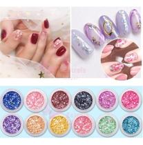 Kit 12 Madre Pérola Para Encapsulamento Unhas Manicures