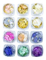 Kit 12 Madrepérola Encapsulamento Unhas De Gel