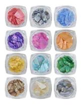Kit 12 Madrepérola Grande Decoraçao Pedrarias Joias Strass