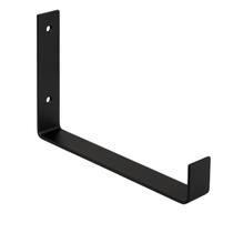 Kit 12 Mãos Francesas Invertidas 10x11 cm Preto Aço Estilo Industrial - NV750 Kit 12 Mãos Francesas Invertidas 10x11 cm Preto Aço Estilo Industrial - NV750