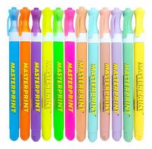 Kit 12 Marca Texto 6 Neon 6 Pastel Masterprint Variadas