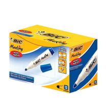 Kit 12 Marcadores Para Quadro Branco Bic Preto