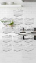 Kit 12 Marmitas Herméticas Transparentes 1,4L Kit 12 Marmitas Herméticas Transparentes 1,4L