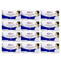 Kit 12 Máscara Descartável Tripla Com 50Un SSPlus - QLB Kit 12 Máscara Descartável Tripla Com 50Un SSPlus - QLB