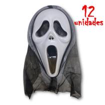 Kit 12 Máscaras Pânico com Capuz Halloween Carnaval - Festas Brinquedos