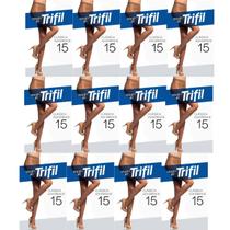 Kit 12 Meia Calça Adherence Fio 15 Preto EG - Trifil Kit 12 Meia Calça Adherence Fio 15 Preto EG - Trifil