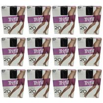 Kit 12 Meia-Calça Clássica Europeu Fio 20 Preta EG - Trifil Kit 12 Meia-Calça Clássica Europeu Fio 20 Preta EG - Trifil